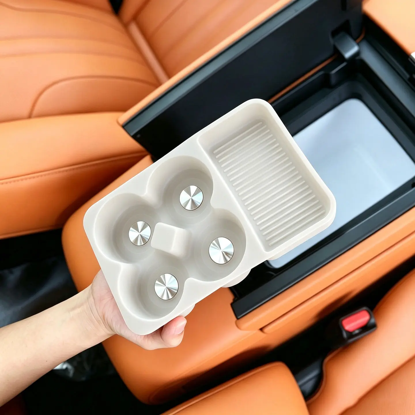 For GWM H10 2026 Refrigerator Silicone Mat Cup Holder Armrest Anti-Slip Shockproof Protection Limit Modification Accessory