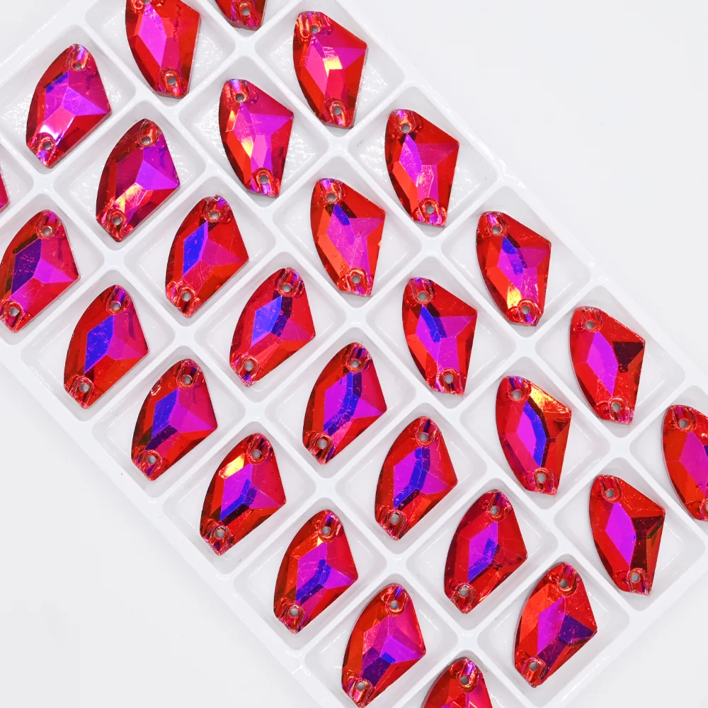 Siam AB Mix Shape Sew On Rhinestones Glitter Glass Sewing Strass Diamond for vestido de novia Crystal стразы для рукоделия