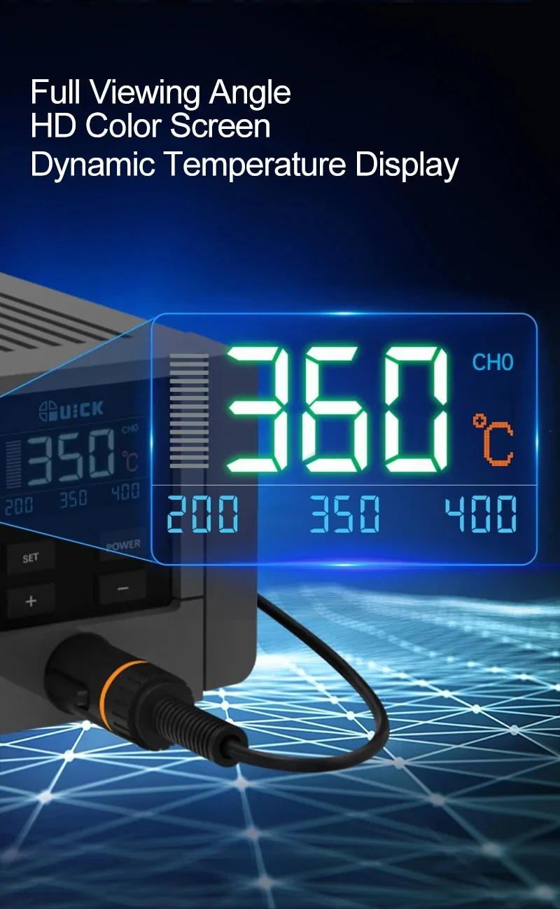 Imagem -03 - Estação de Solda de Precisão Quick-smart Integrado Solda Motherboard Dica ic Repair Soldagem Eletrônica Ferro 90w Ts11