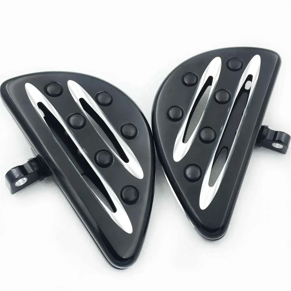 Motorcycle Rear Passenger Stretched Floor Boards for Harley Touring FLST/FLD Electra Glide and 08 Later Models