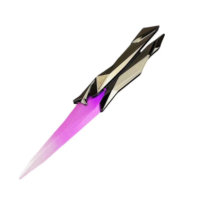 Valorant Singularity Vlindermes Opvouwbaar Replica Speelgoed voor Jongens Plastic Model Collectible Melee Gear voor Cosplay Gaming - afbeelding 2