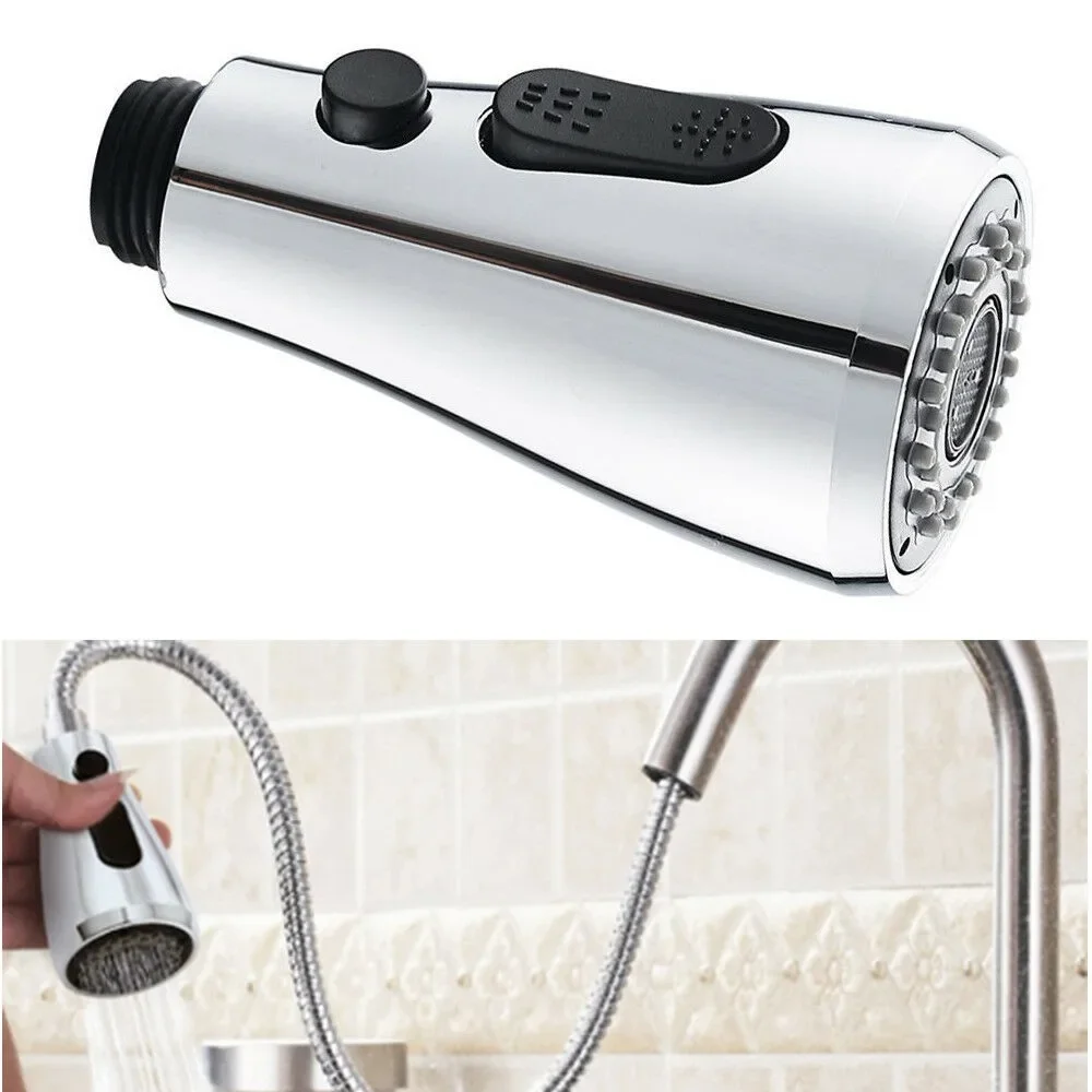 

Pull Out Spray Head Replacement for Kitchen Sink Basin Mixer Tap with G1/2 Thread Connection Two Spray Modes ABS Construction
