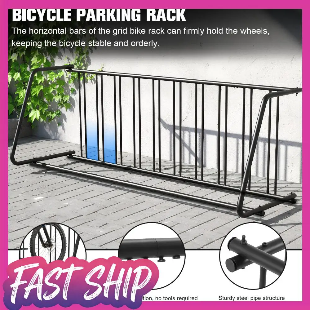 

Напольная двухсторонняя велопарковка Grid Bike Rack для шин 12-29 дюймов, сверхпрочная металлическая подставка на 10 велосипедов для гаражей, улиц, дворов, мероприятий
