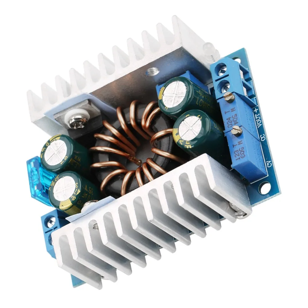 DC10-32V to DC12-60V DC to DC Power Converter Output 8A Max Current Adjustable Boost Module Max 150W Step Up Voltage Converter