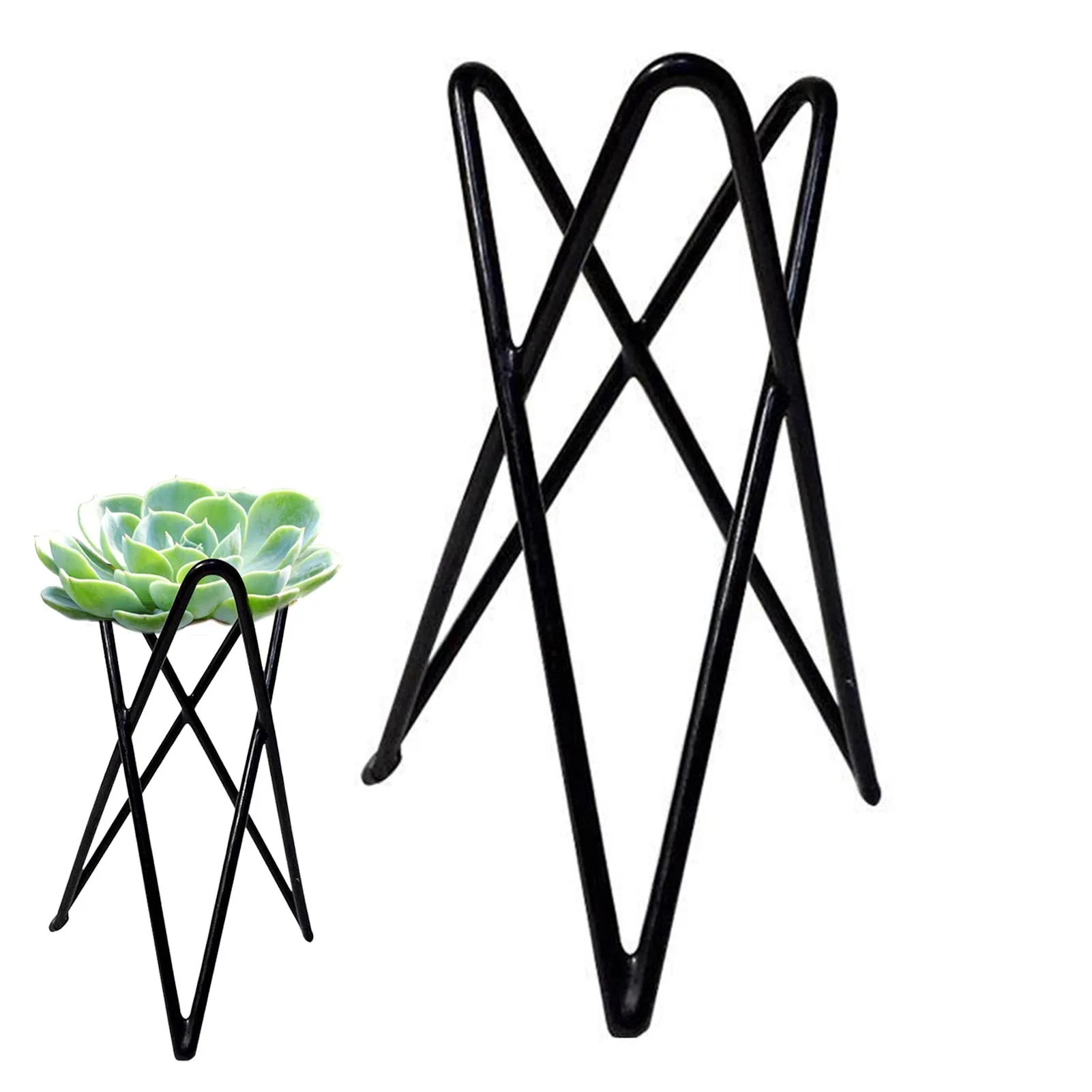 Plant Lovers Air Plant Holder Modern Tillandsia Stand for Home Office Desktop Decor Wrought Iron Base Support Rack Durable