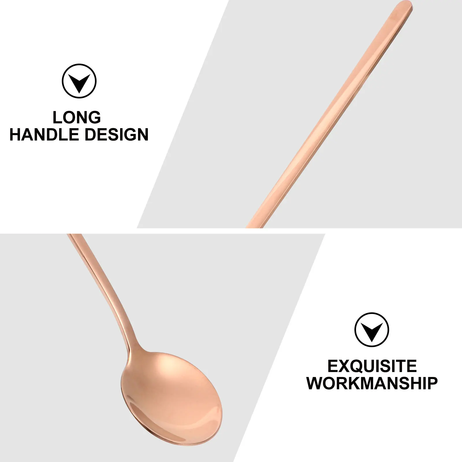 

2Pcs Long Handle Stainless Steel Coffee Spoons Polished Finish Suitable for Bar Home Party Use Stirring Spoon