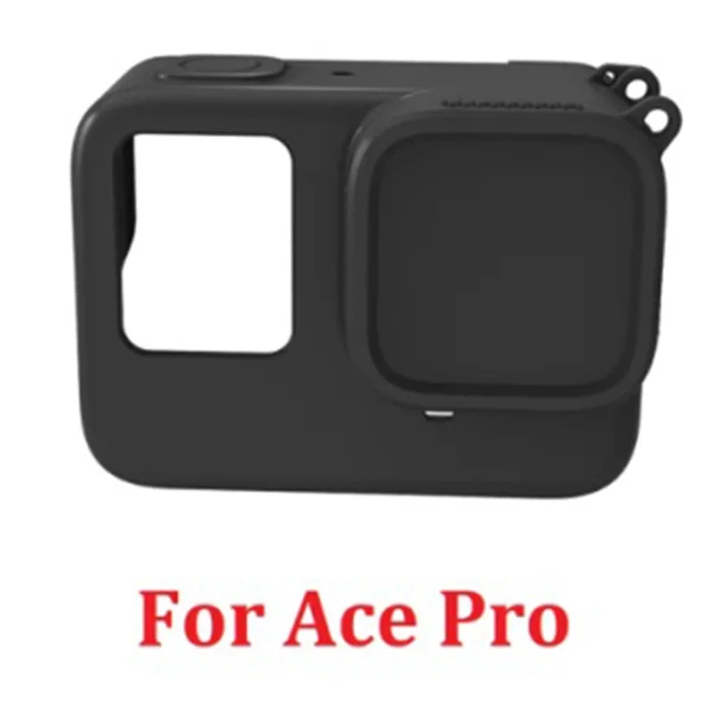 Силиконовая защита для Insta360 Ace Pro, крышка корпуса, крышка объектива для Insta 360, запасные части, аксессуары