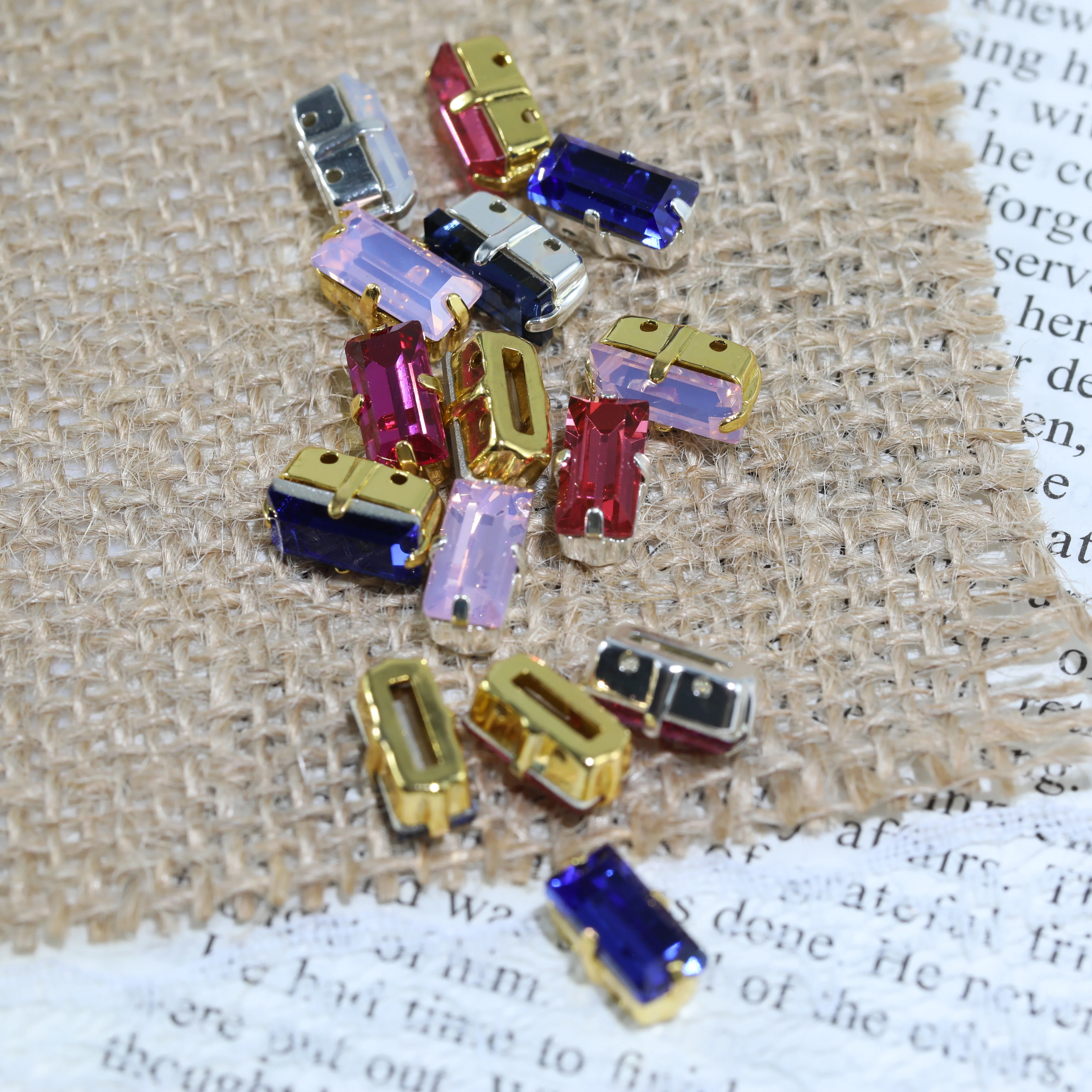 Hochglänzende T-Rhinestones mit Krappenfassung, Premium-Kristall-DIY-Ornament für Hochzeitskleider, Schuhe, Taschen, Kleidungsstücke, Dekorationszubehör – Detail 6