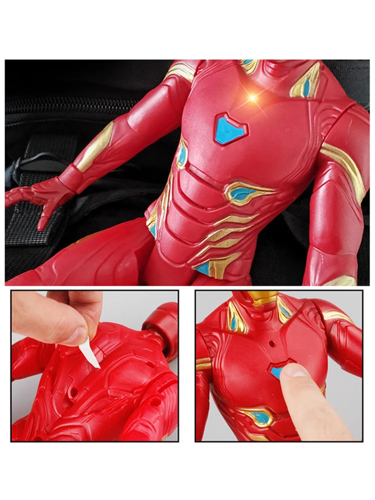 Figuras de acción de los vengadores para niños, muñecos de PVC de Spiderman, Iron Man, Capitán América, Marvel, regalos de cumpleaños y Navidad