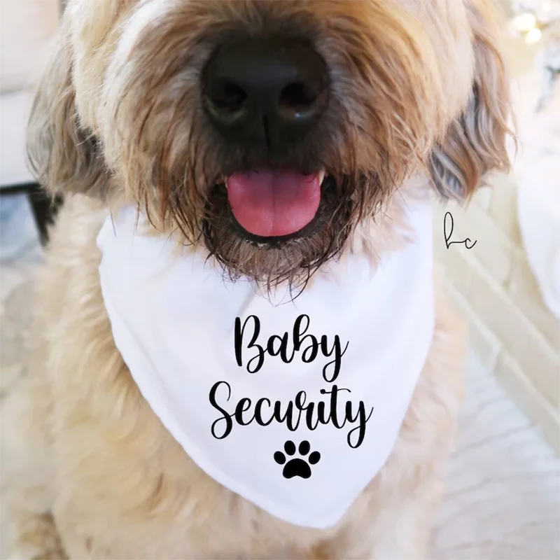 Baby Sicherheit Hund Bandana meine Eltern bekommen mir eine Mensch-Baby-Ankündigung sidee für Hund Hund Bandana für Hochzeits dekoration