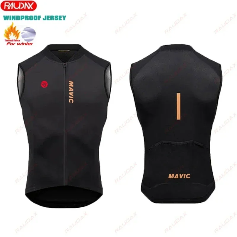 RX Mavic-Winter Warm Cycling Vest for Men, Sleeveless Tank Top, Off Road Bike Vests, Motorcycle Tank Top, MTB, New, 2025