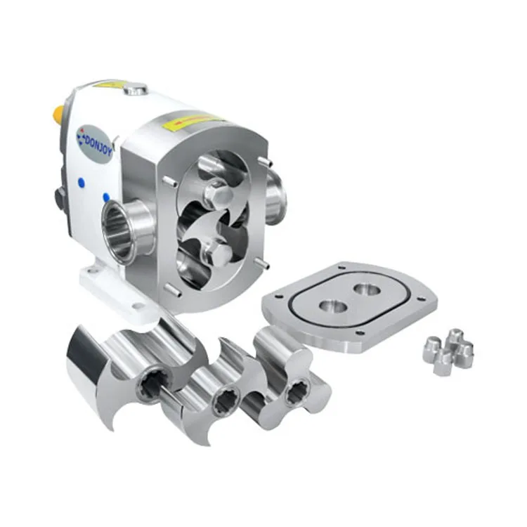 DONJOY Stainless Steel Gear Pump High Viscosity Material Transfer Pump Sanitary Lobe Pump for Milk Cheese