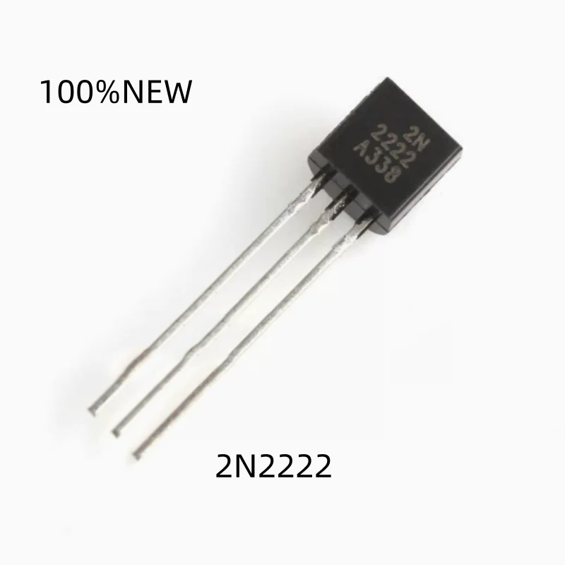 (50 Pieces) 100% New 2N2222 2N2222A To-92 In-Line Transistor