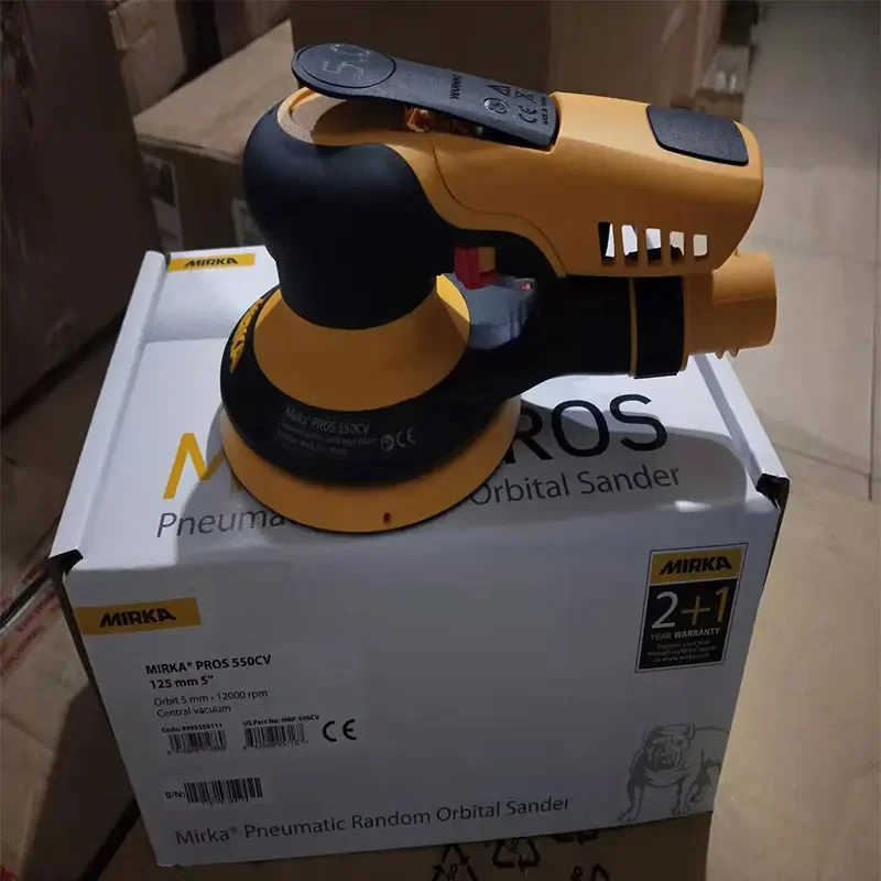 MIRKA 5 Inch Central dust collection Pneumatic Orbital Sander Air Grinder 125mm Vacuum Eccentric Polishing/Grinding Machine