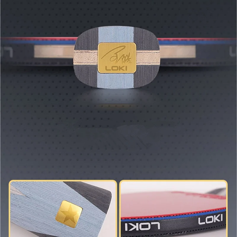 LOKI W91 W01 Carbon Wang Hao Commemorative Gold / Platinum Version Table Tennis Racket Professional PingPong Ping Pong Racket