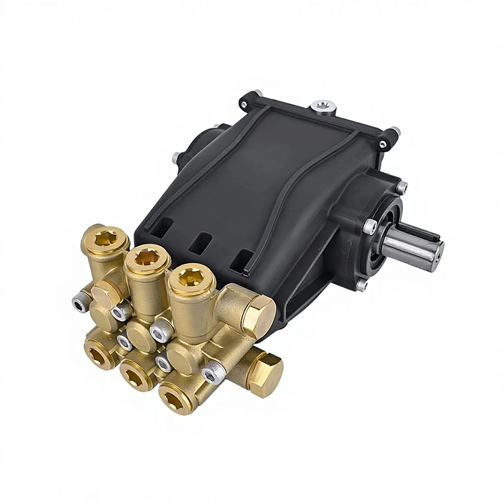 High Pressure Washer Pump Triplex Plunger Piston Pump Electric 15L Flow Rate 200 Bar Max Pressure