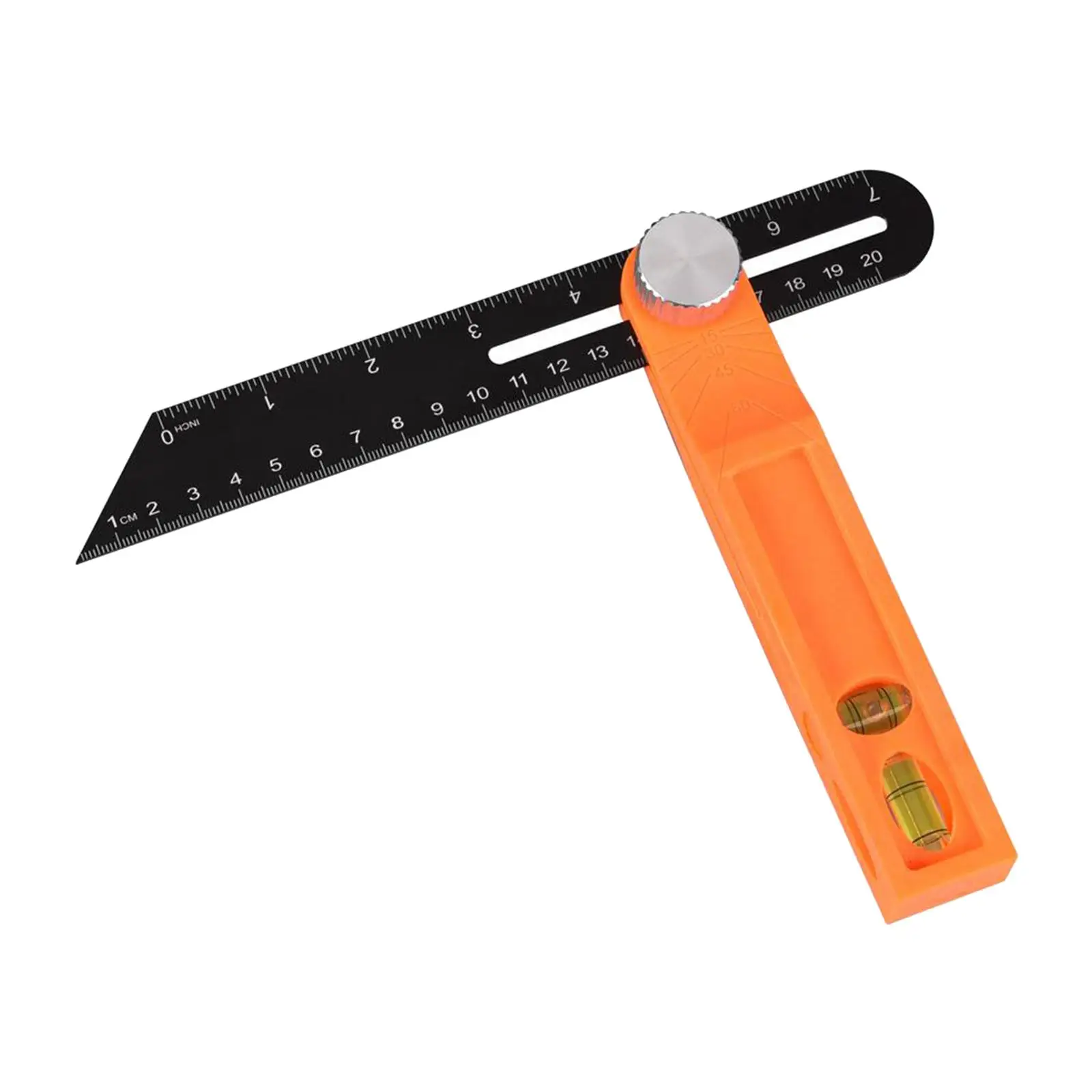 Sliding T-Bevel Square Tool with Grip for Accurate Measurements