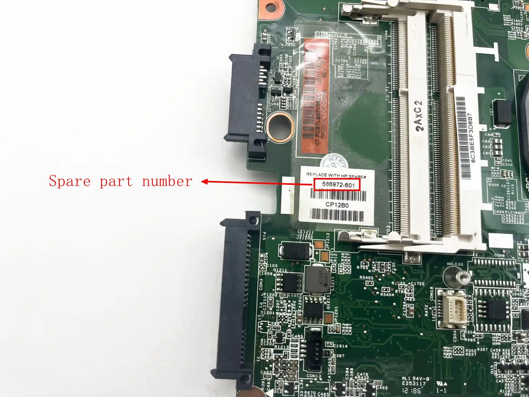 Notebook Motherboard Is Suitable for the HP EliteBook 8570P 6570b 686972-001 686974-001 DDR3 SLJ8E 100% Test Work