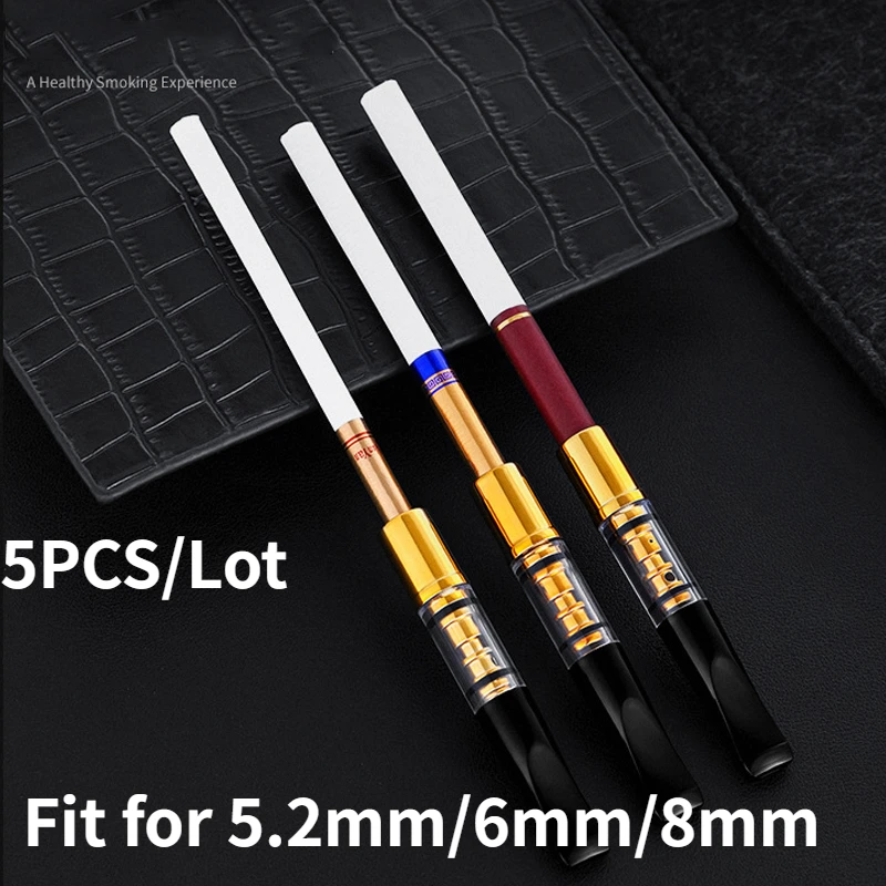 

Multifunction Recyclable Cigarette Holder Microfilter Acrylic Tobacco Filter Tar Filtration Personal Smoking Holders Men Gifts
