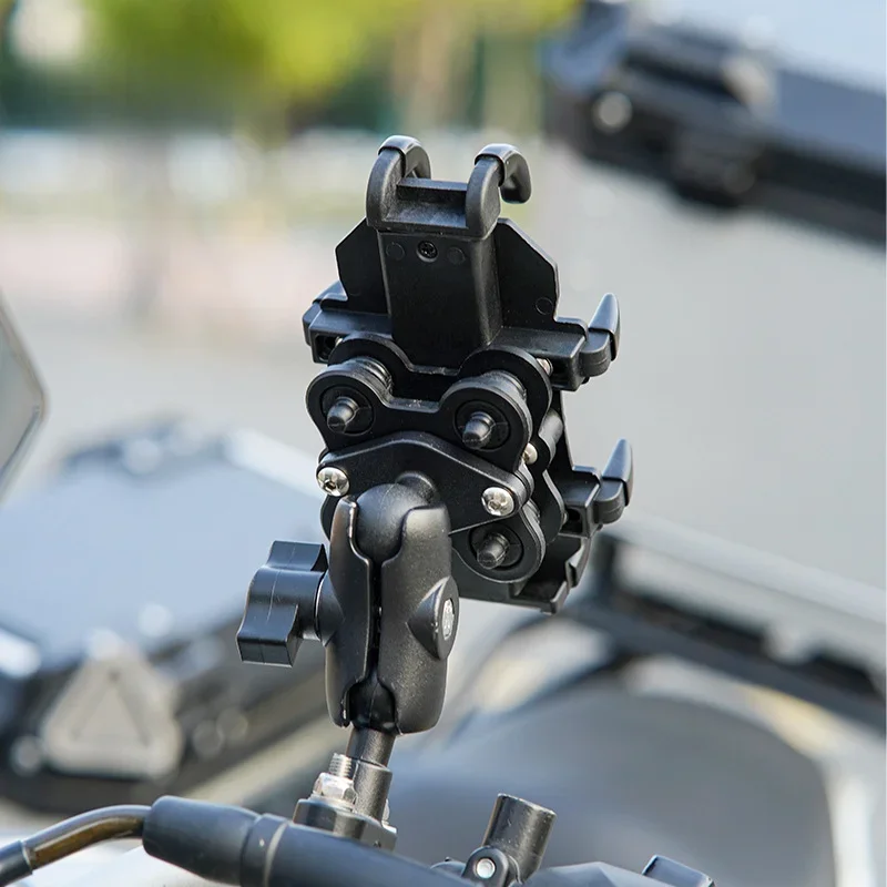 Shock And Fall Resistant Motorcycle Phone Holder for Bicycle Electric Bike ABS Plastic Octopus Knight's Phone Mount Easy Install