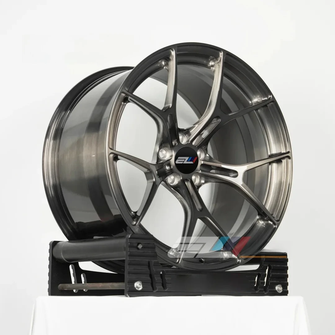 

Forged One-piece Custom Passenger Car Wheels 5x120 5x114.3 Gunmetal Gray Chrome PVD Aluminum Alloy 4 Pieces Concave Design