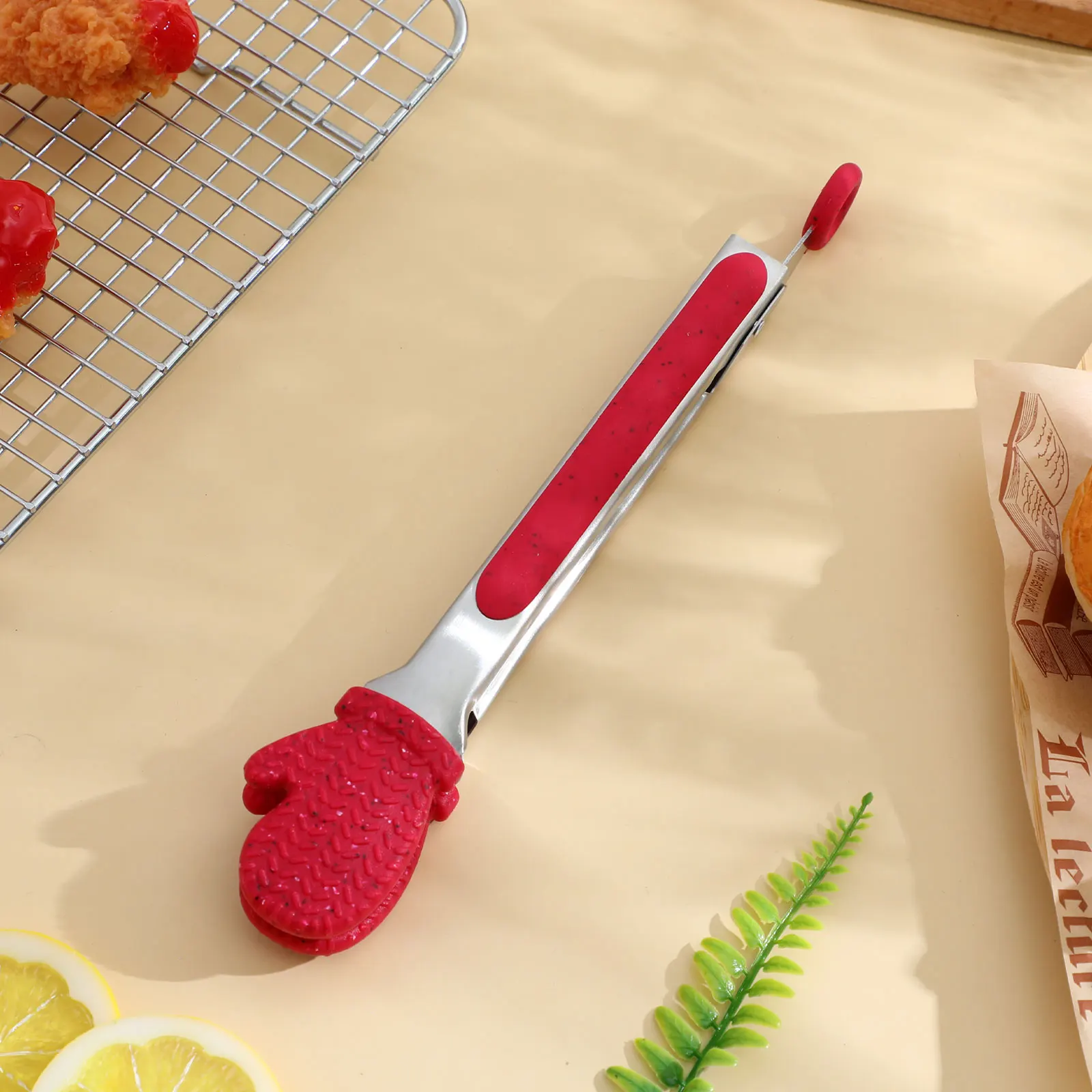 

Hand Tongs Glove Cooking Mittens Clamp Silicone for Bread Tool Bbq Utensils Grill Gloves Food Clips