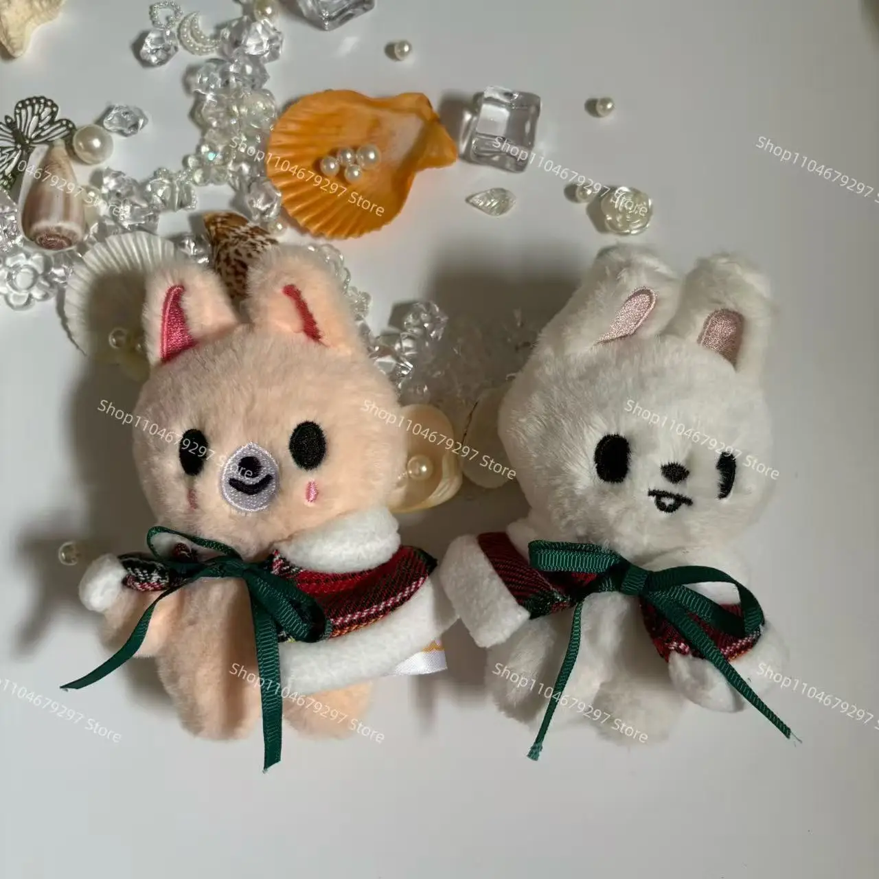 SKZOO Stray Kids Keychain Christmas Theme Cape Plush Animal Doll TXT Children's Birthday Gift Pendant Accessories