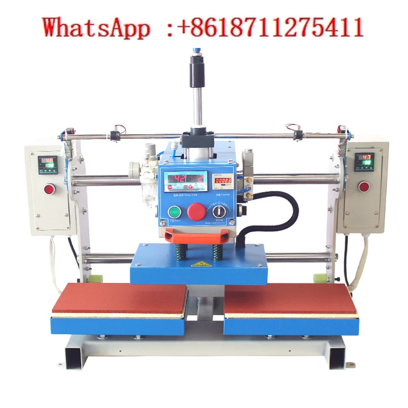 Pneumatic hot press, automatic up and down heating, marking machine, concave convex indentation machine