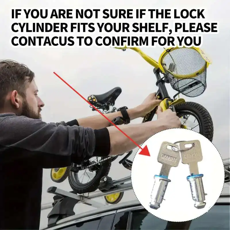 2/4 Pack Car Roof Luggage Rack Lock Core Lock Cores  Car Roof Rack System Components Replacement Durable Car Accessories