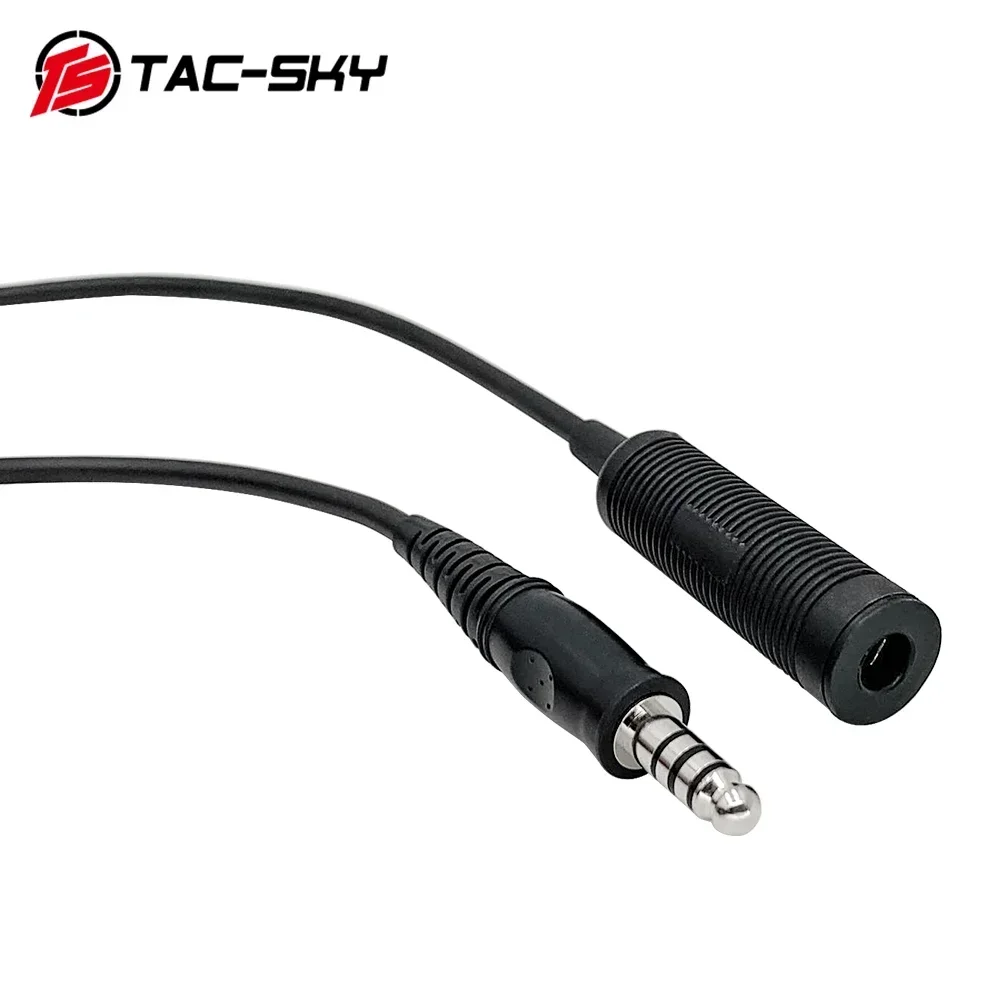 Imagem -04 - Padrão Tactical Headconjunto Cabo de Extensão Padrão para Comtac i ii Iii e Headset Militar ts Tac-sky U174 u Plug Adapter