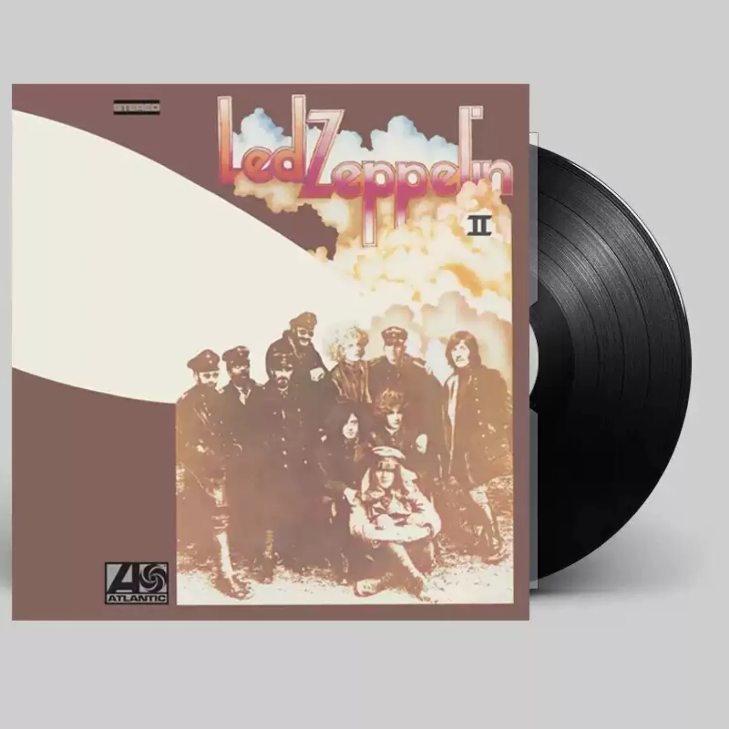 

British Vintage Blues Hard Rock Vinyl LP Brown Base Antique Toned Band Group Portrait Cover Collectible Classic 70s Rock Record