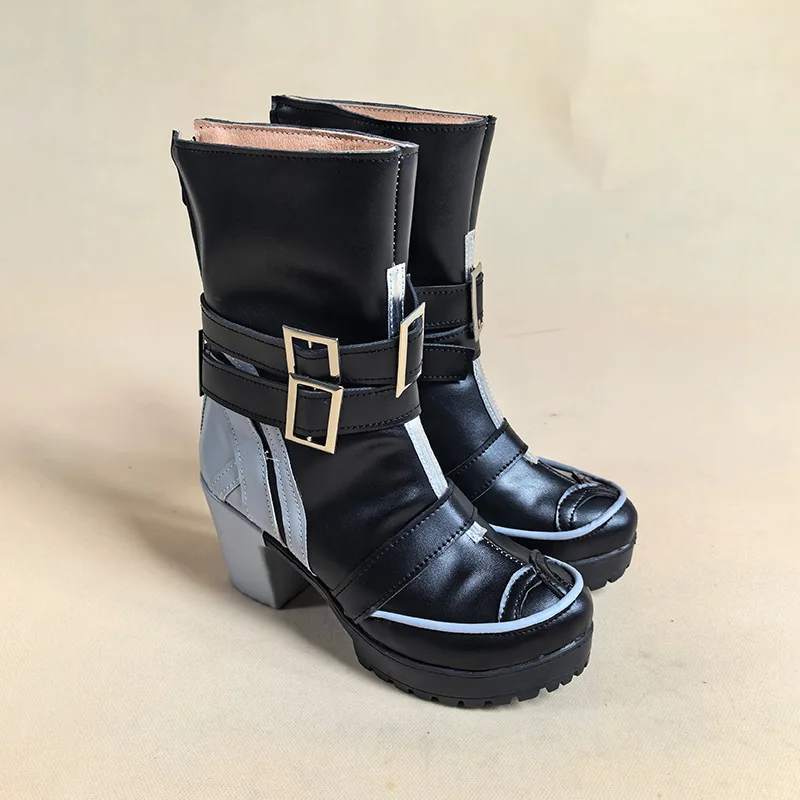 유 코스프레 스토어 완시 코스프레 부츠 PU 맞춤형 신발 롤플레잉 부츠 할로윈 카니발 소품 파티