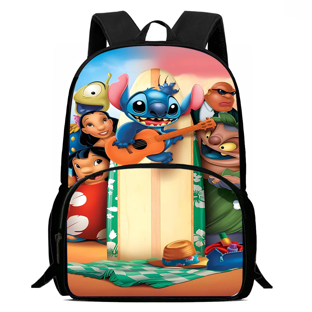 Kids Backpacks Cute Stitch Boys and Girls Student Birthday Gift Child School Bags Large Capacity Camping Durable Rucksack