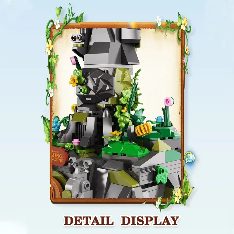 Nuevo bloque de construcción de la serie de películas Shadow Dragon, MOC The City Street View, juguetes de ladrillos de dragones domingos, para niños, regalos de vacaciones