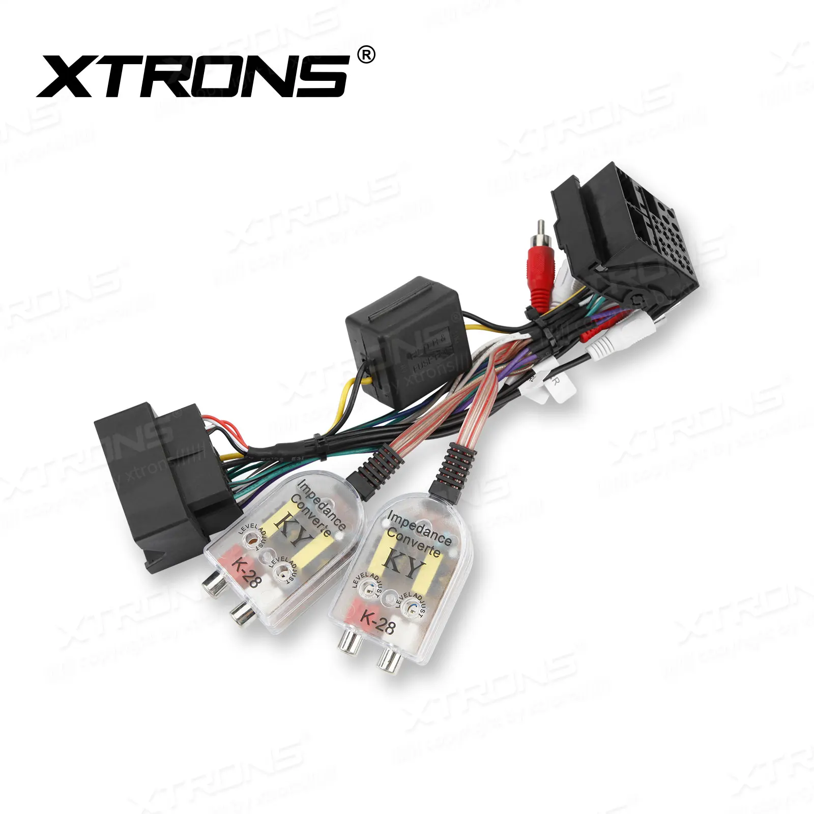 XTRONS ISO-kabel 40-pins ISO-adapter met hoog-laag impedantie-omzetter AK/INIB/NRCBL