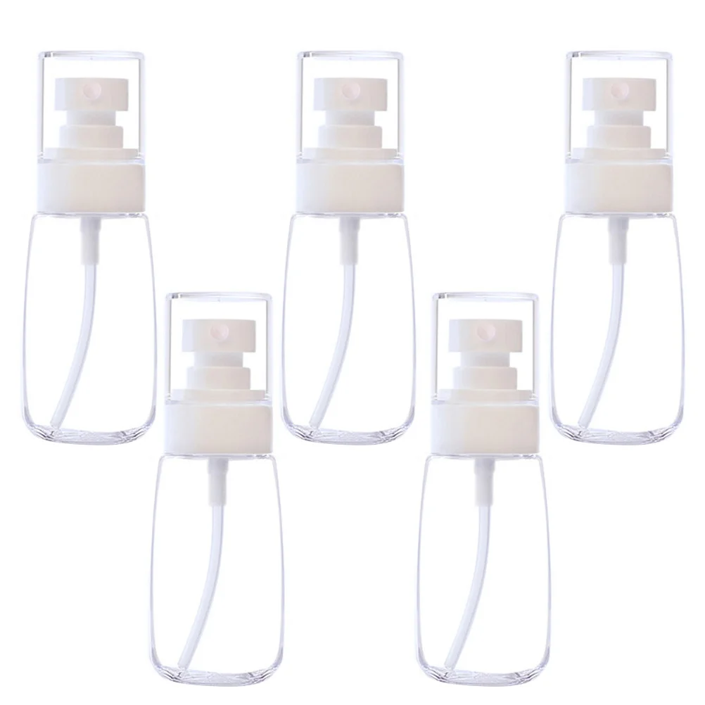 

5Pcs Spray Bottle Refillable Portable Clear Empty Liquid Dispenser Mini Travel Mist Sprayer for Essential Oils Toiletries