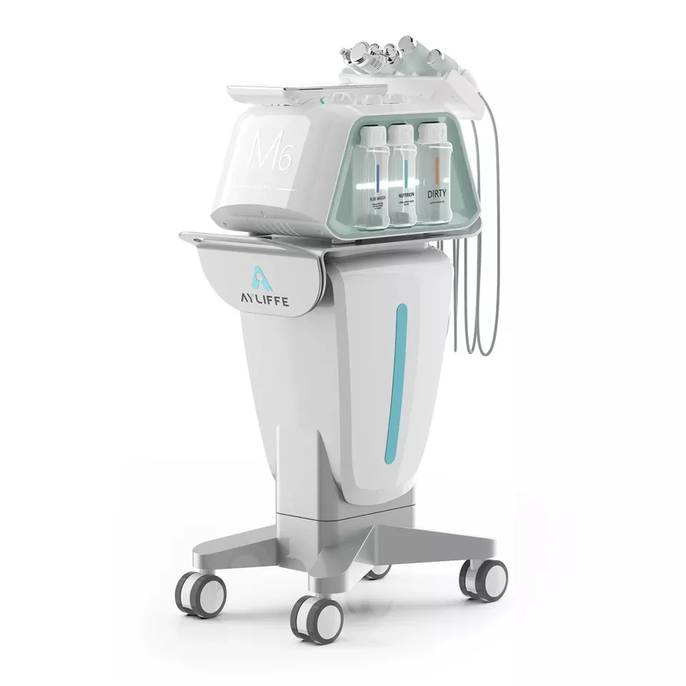 M6 Hydro Dermabrasion Machine Multifunction Aqua Facial Cleansing Hydro Machine Skin Whitening Face Care Anti-Wrinkle Machine