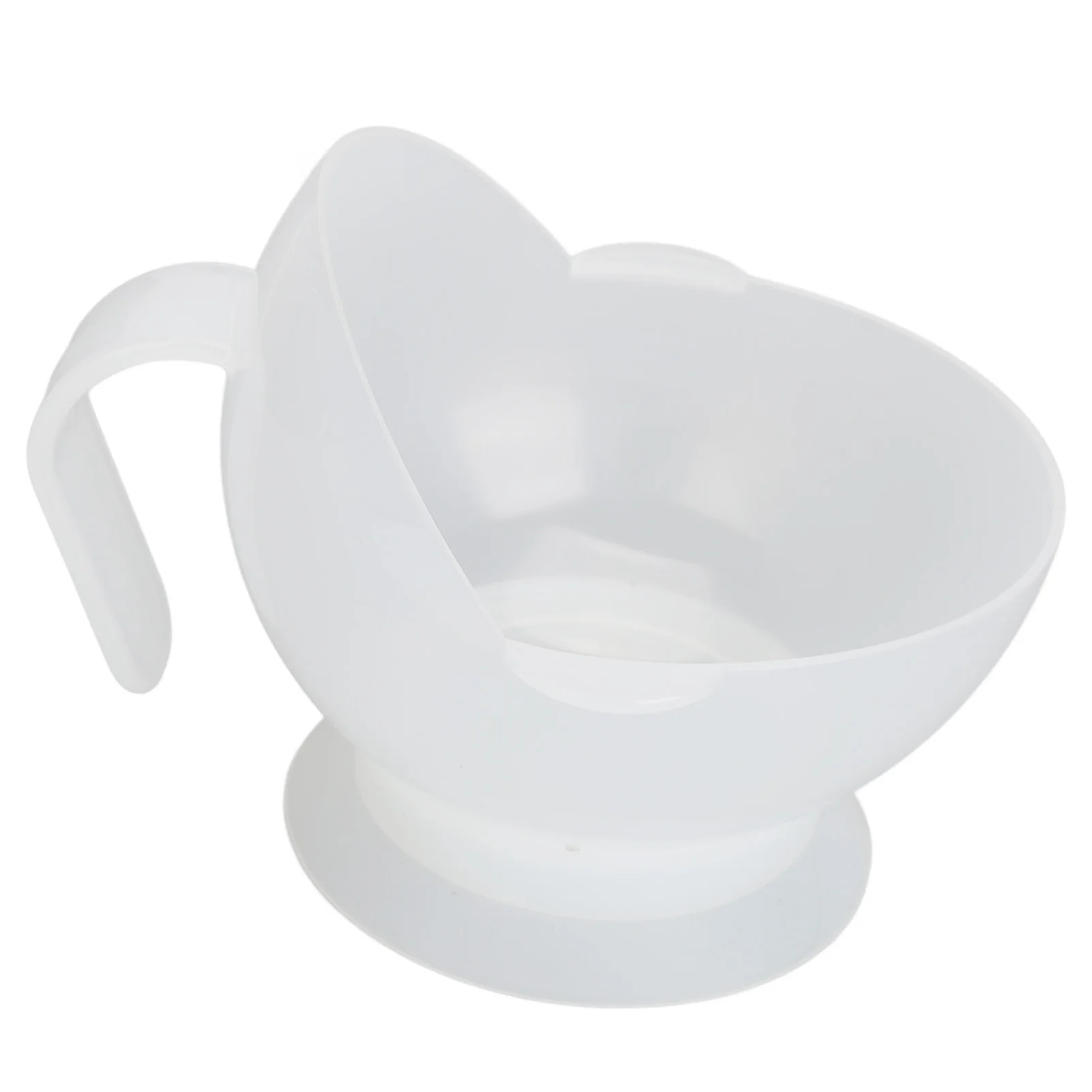 Spill Proof Scoop Bowl with Suction Base Adaptive Self Feeding Bowl for Elderly Disabled Handicapped Feeding Self Bowls