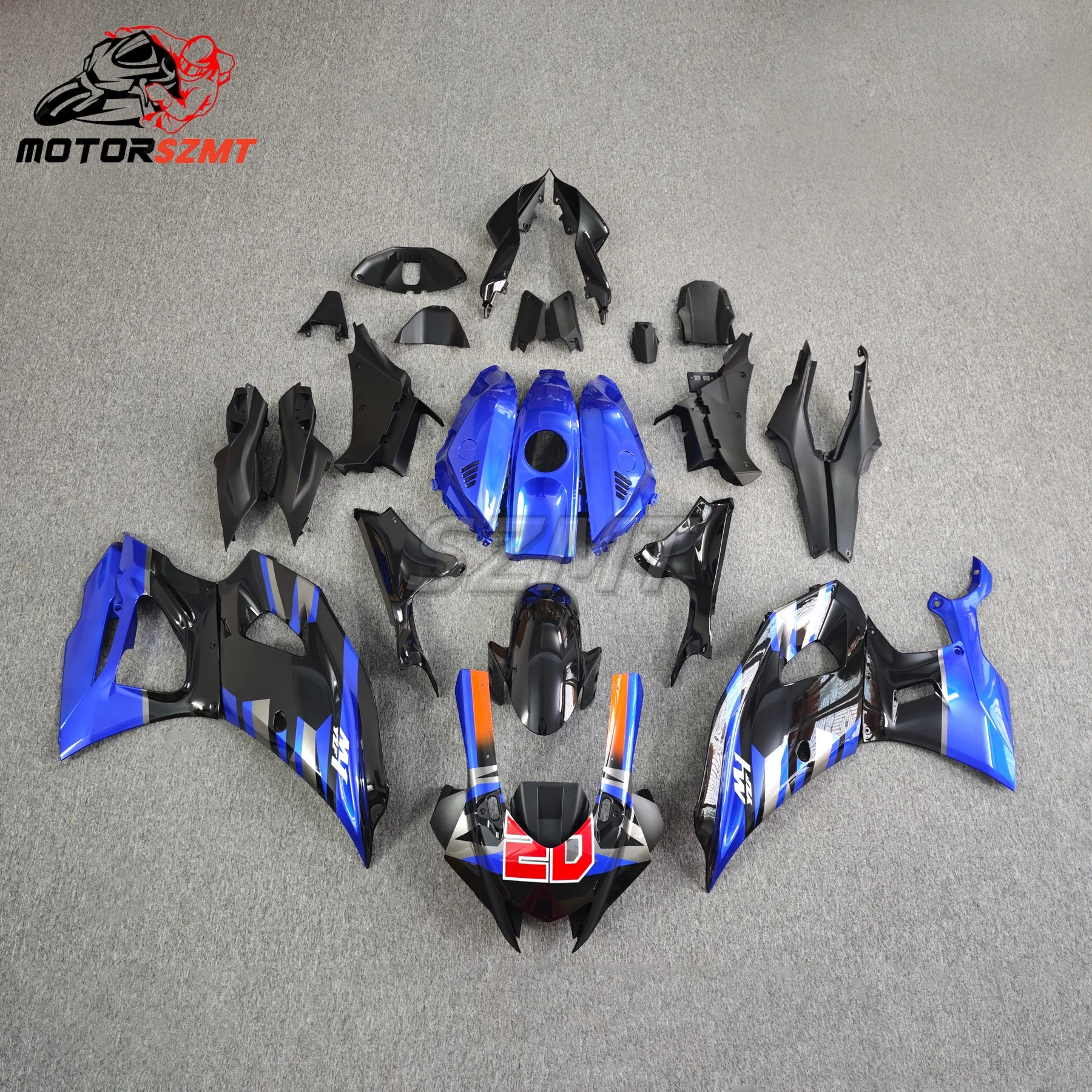 The ABS Motorcycle Fairing kit for Yamaha R7 2022 2023 YZF-R7 22 23 Year fairing motorcycle housing Pearl blue