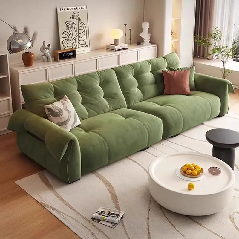 

Luxury High-end Living Room Sofa Set Modern Light Luxury Minimalist High-End Villa Large Living Room Sponge Chenille Sofa