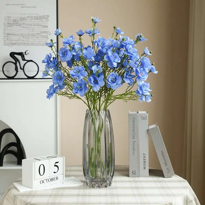 76CM Artificial Multi Head Butterfly Home Decoration Hotel Gesang Flower Wedding Photography Props Silk Flower