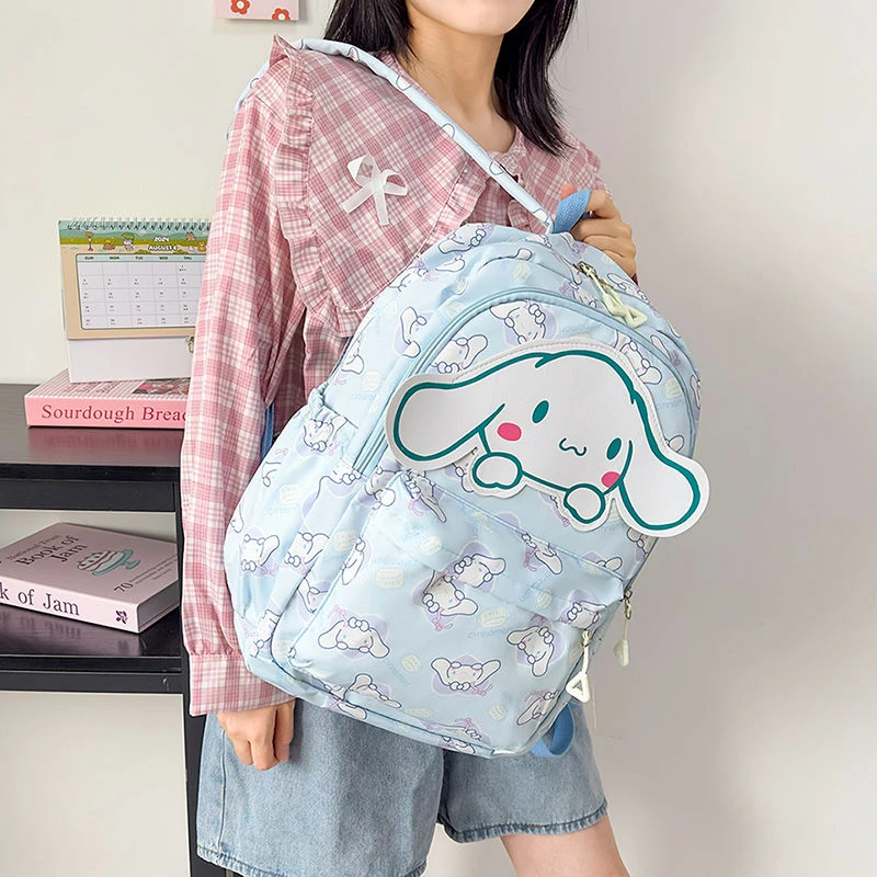 

Sanrio Backpack Anime Kuromi Cinnamoroll My Melody Student Bag Large Capacity Women Bag for Children Girls Gift