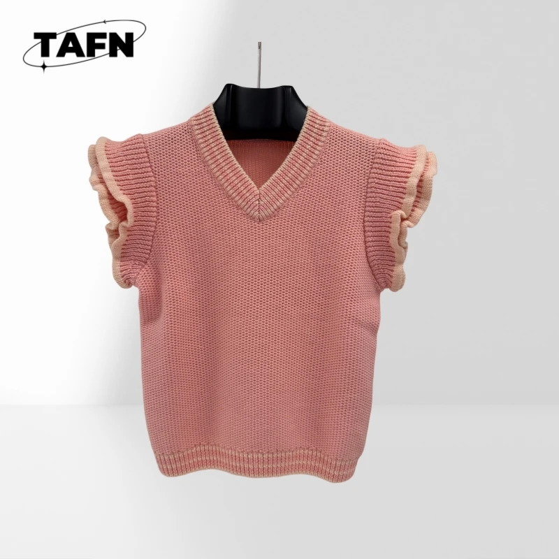 

Модный уличный удобный красивый тренд с v-образным вырезом в стиле ретро, элегантность 25, высококачественный кашемировый кардиган, роскошный теплый AD2811