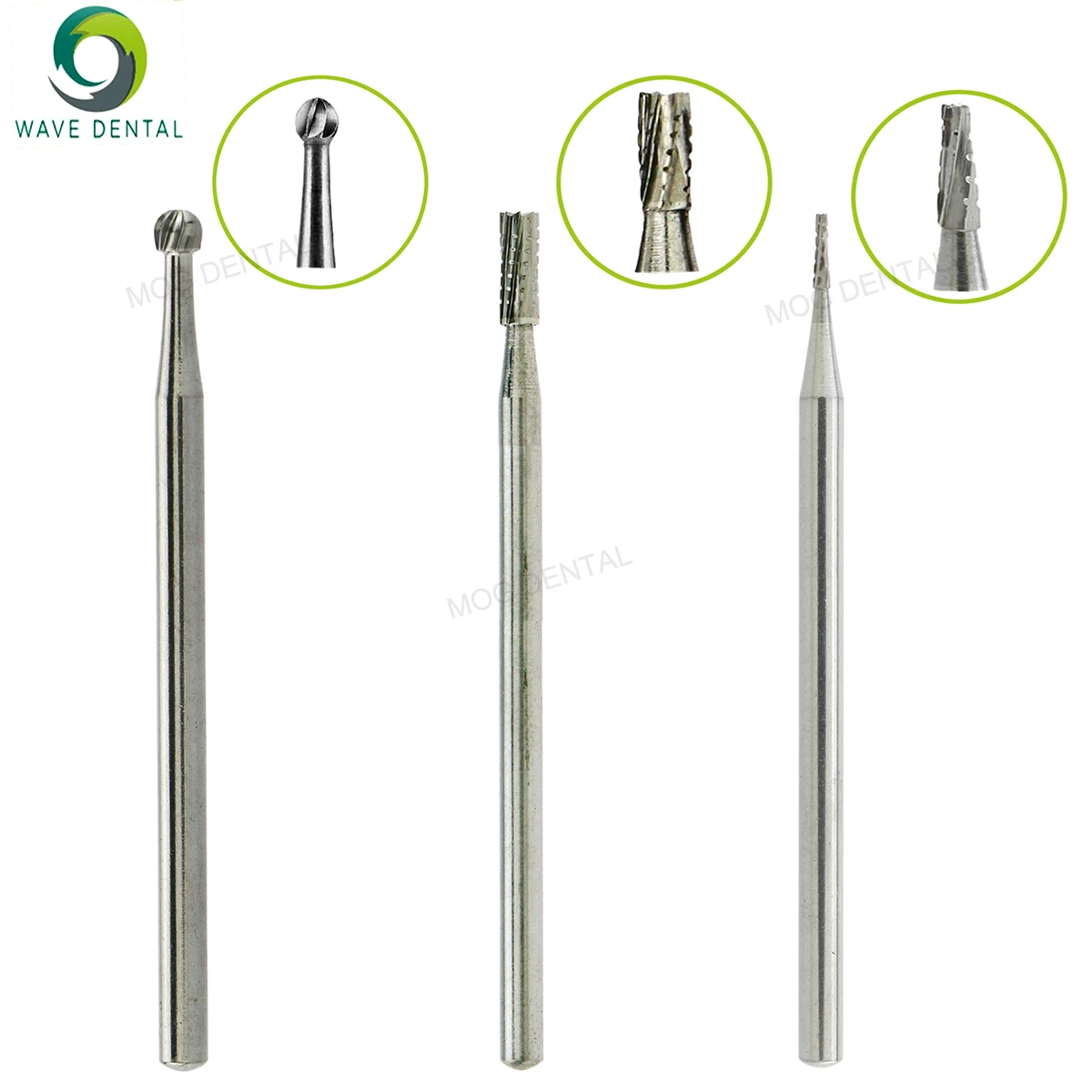 WAVE Dental Tungsten Carbide Burs HP Series Dentistry Drills for Straight Nose Cone Handpiece Dentist Tools 5Pcs/pack