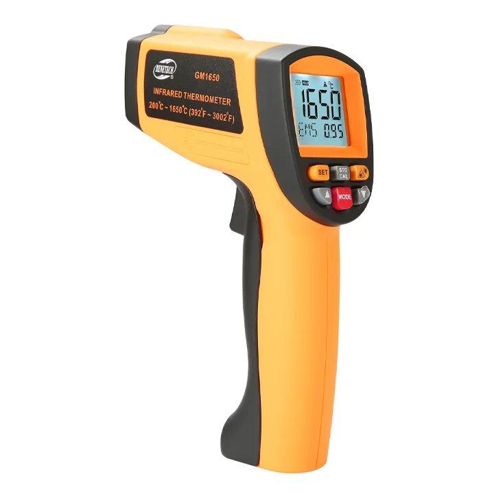 Benetech GM1650 Non-Contact Portable Digital High Temperature Thermometer 200C~1650C