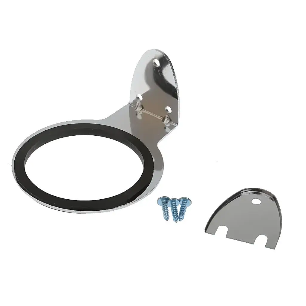 Bathroom Stainless Steel Hair Dryer Holder Wall Mount Bracket Stand Organizer for Home Salon and Hotel