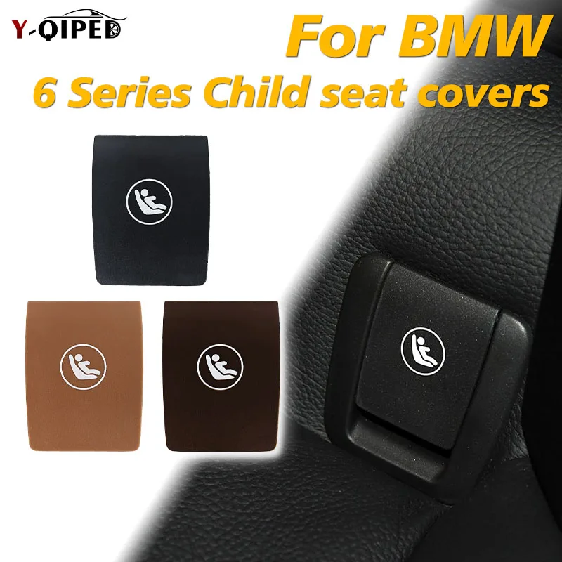 Black Rear Child Seat Anchor Safety ISOFIX Cover Restraint For BMW 6 series G32 52207468907 52207468908 Rear Seat Hook