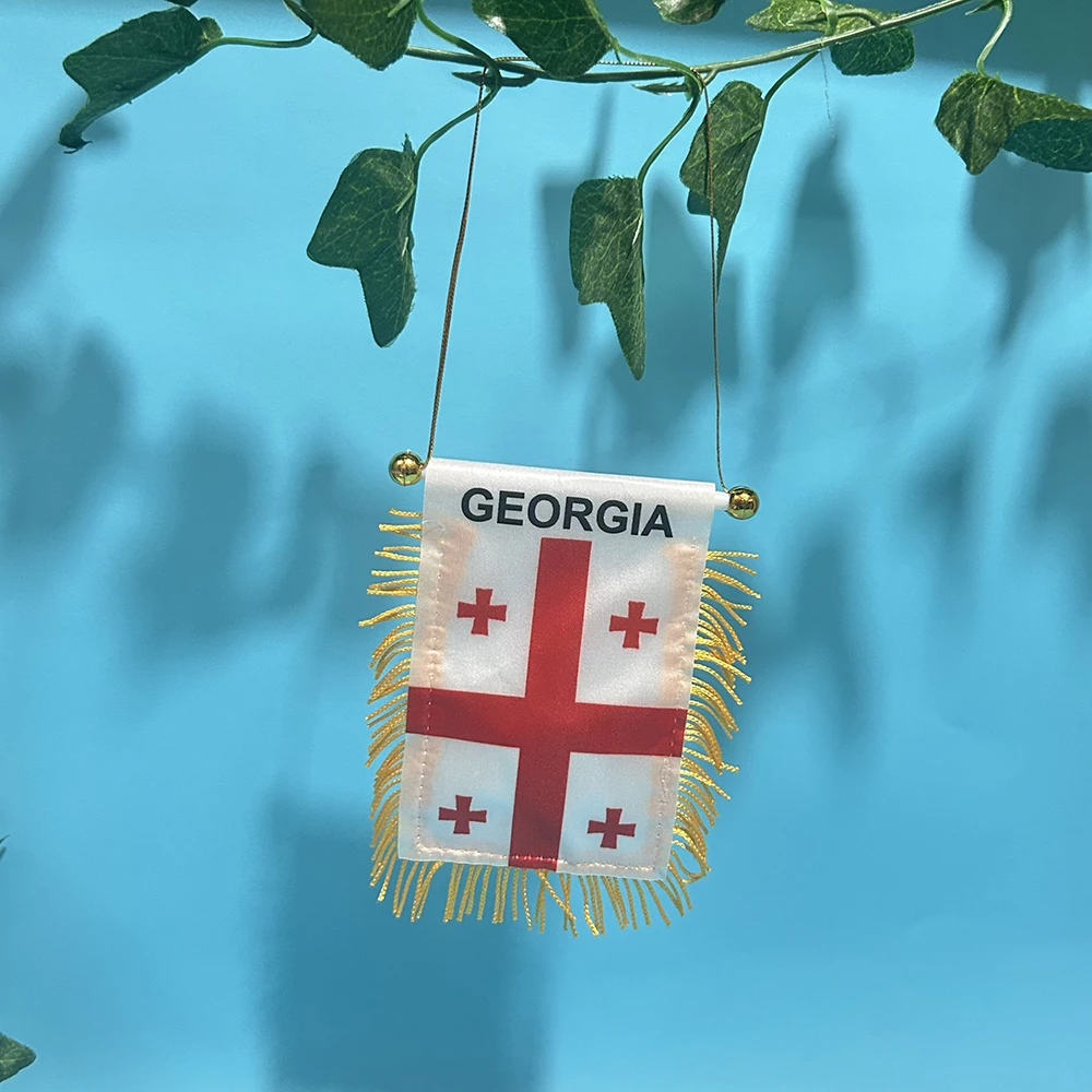 Bandera Georgia para coche ventana poliéster doble cara - imagen 3