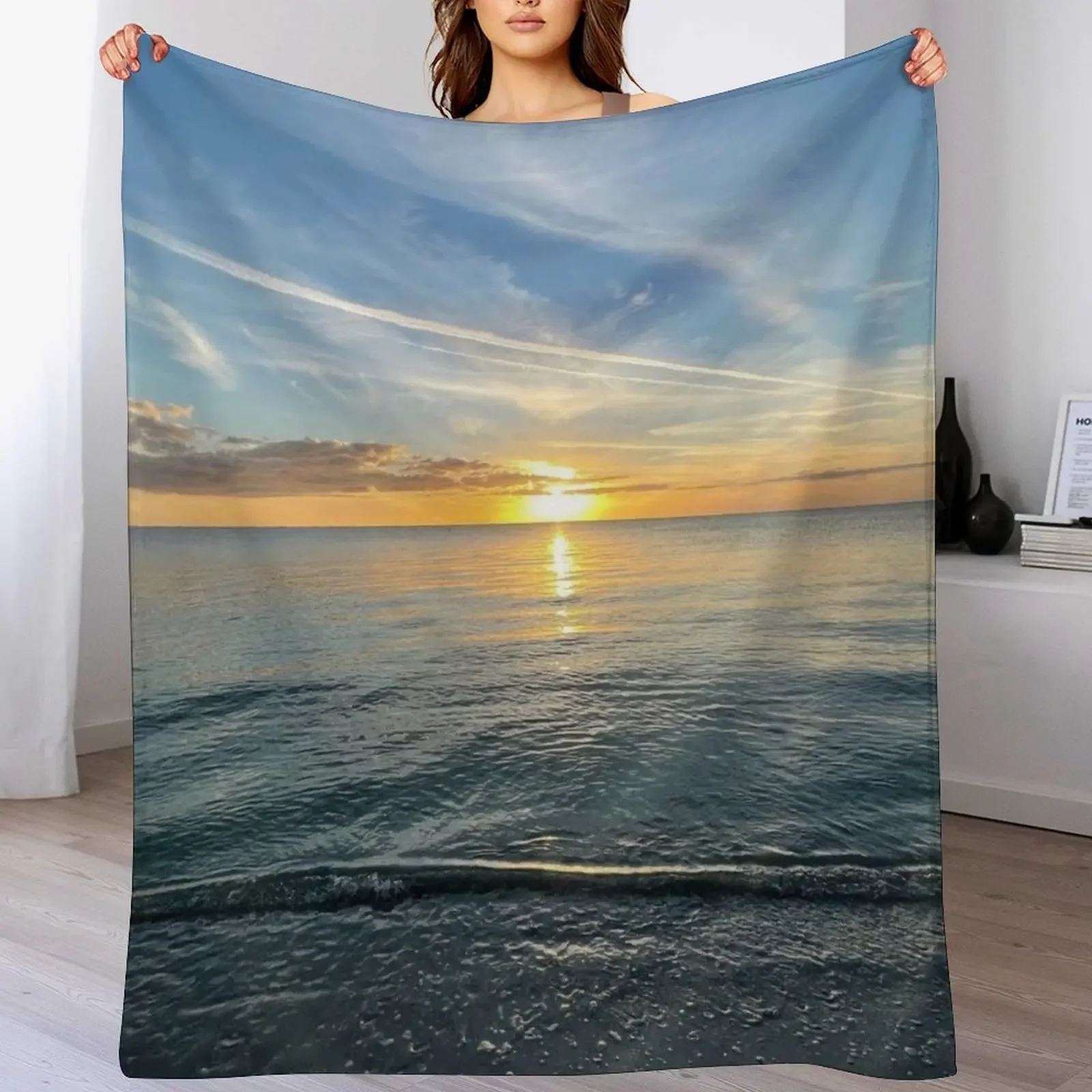 

Stunning sunset on Cayo Costa State Park Throw Blanket blankets and throws Designers blankets ands Blankets