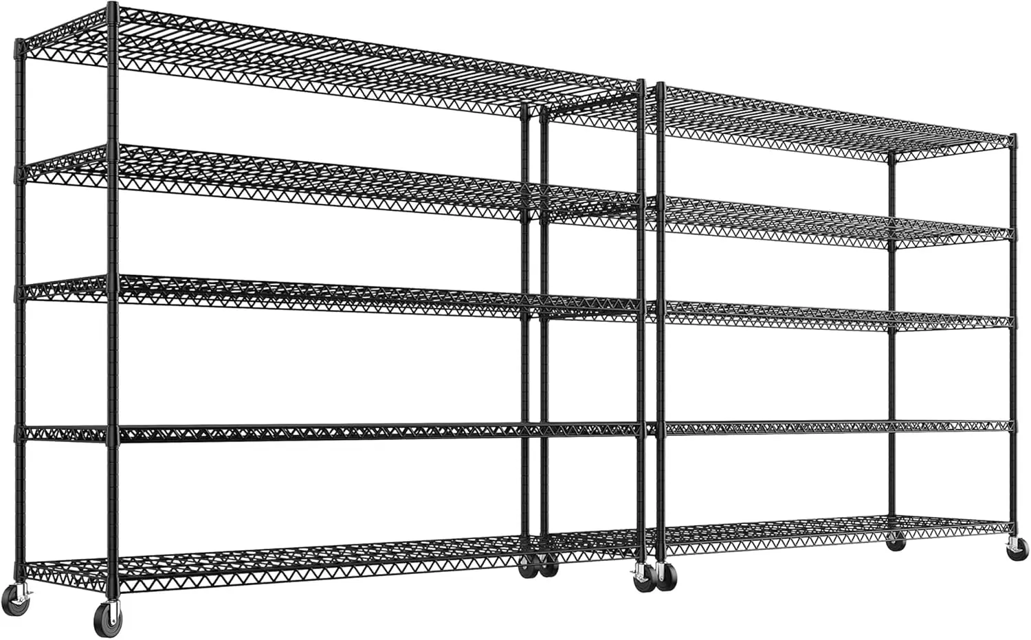

60" x 18"x73", 5-Tier Storage Shelves Load 3200 LBS, Kitchens, School,Commercial Spaces 73" H X 60" W X 18" D